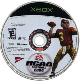 NCAA Football 2004 (USA) Game Disc